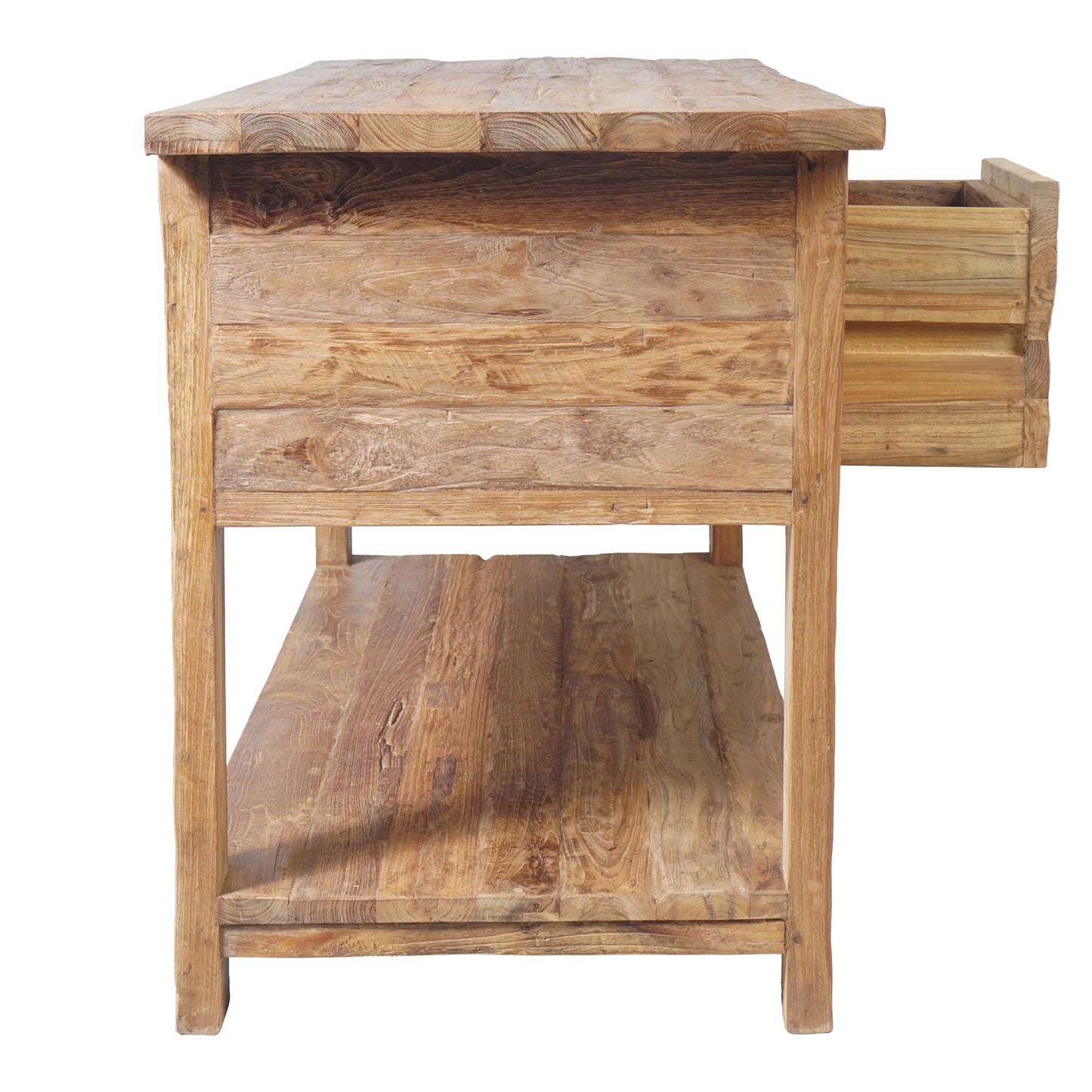 Waschtisch Konsole >Maikoor< 150cm Breite aus Recycle Teakholz