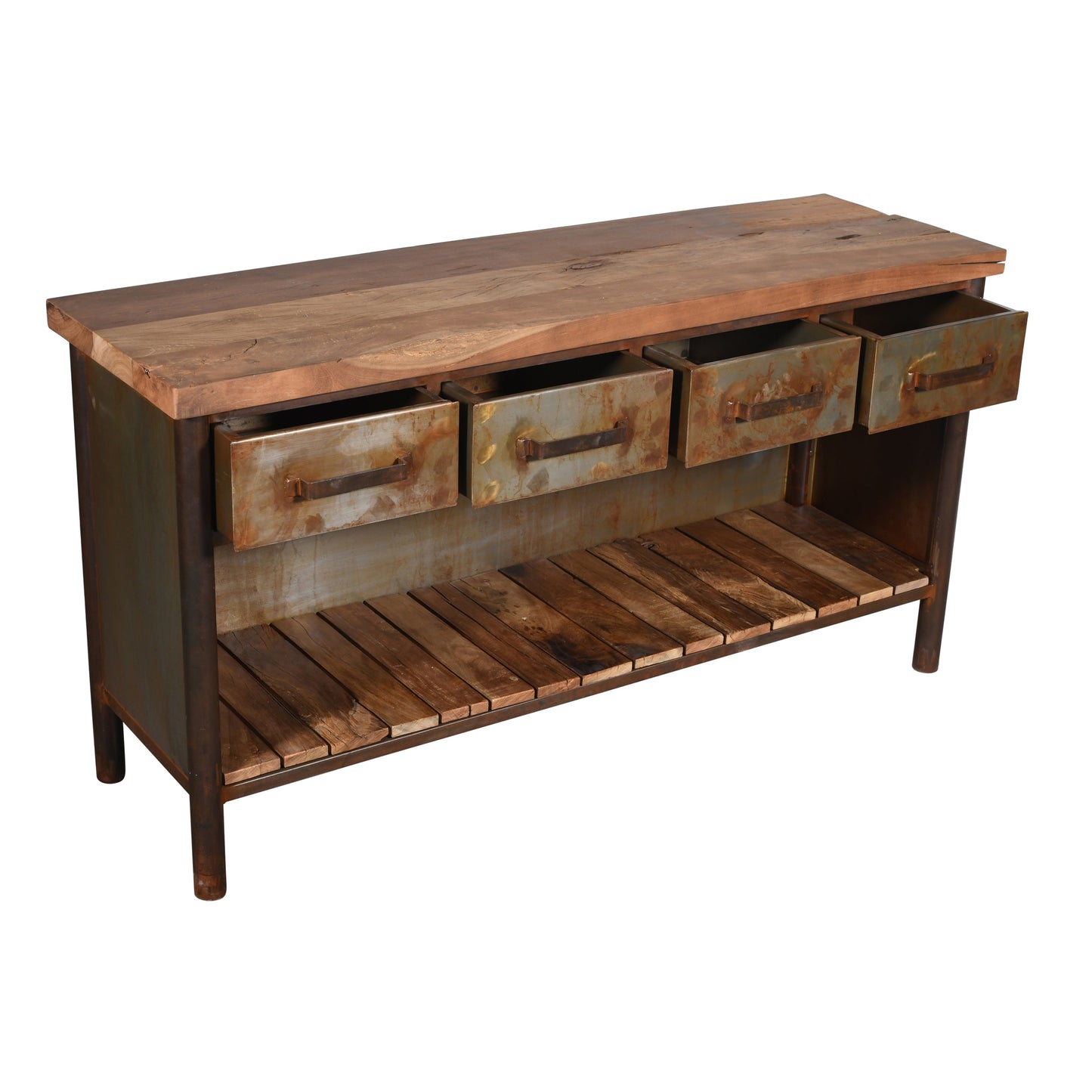 Sideboard >Orlando< aus Altholz & Metall