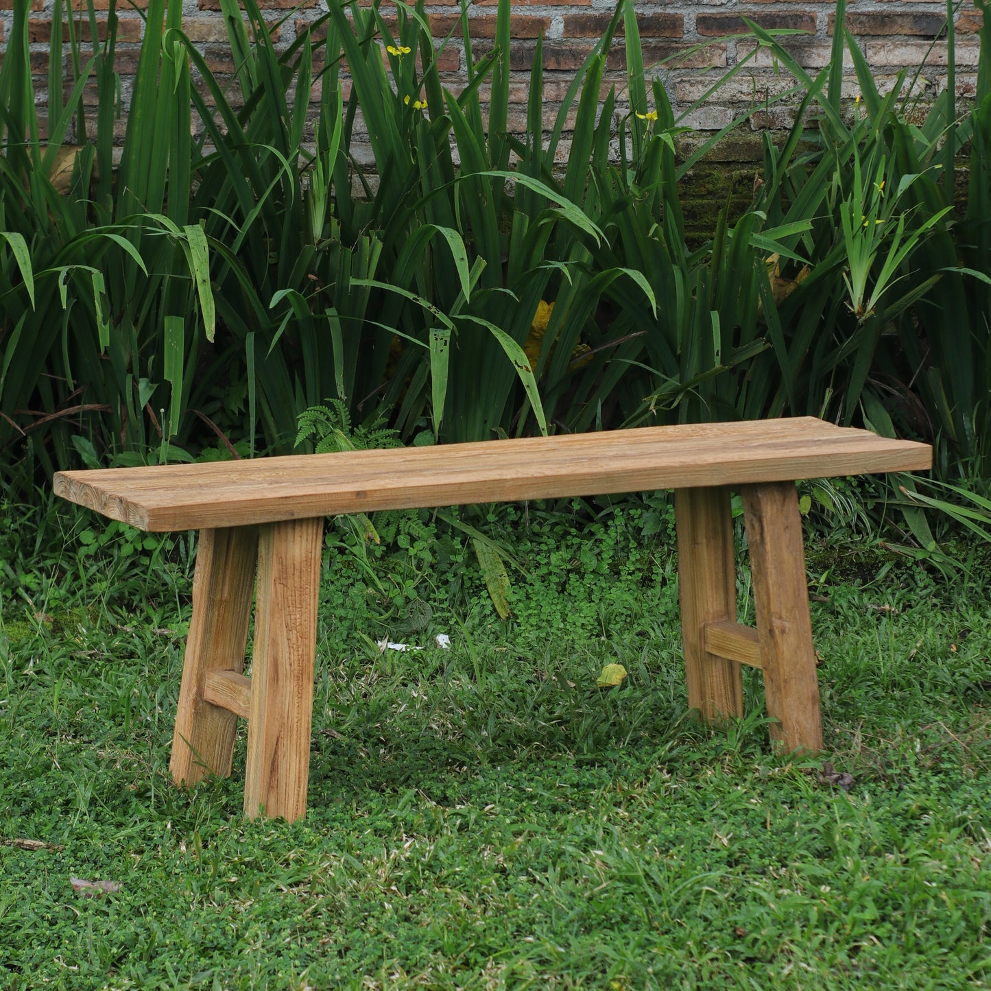 Sitzbank aus Teakholz Rustikal 115cm