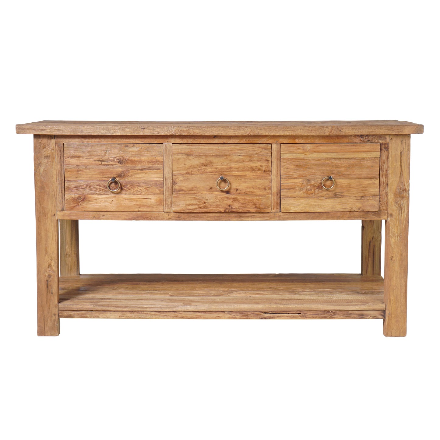 Waschtisch Konsole >Maikoor< 150cm Breite aus Recycle Teakholz