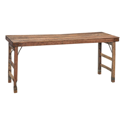 Markttisch aus Indien mit Holzbeinen - klappbar