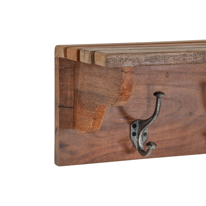 Garderobe aus Altholz mit Ablage