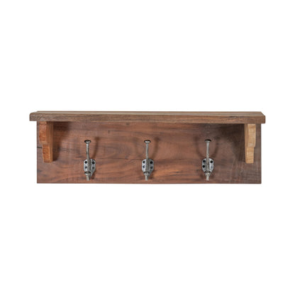 Garderobe aus Altholz mit Ablage