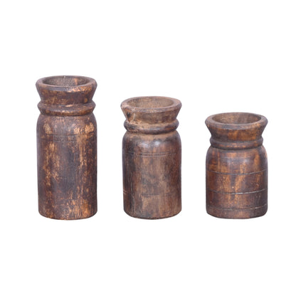 Vase Deko Upcycling aus Holz