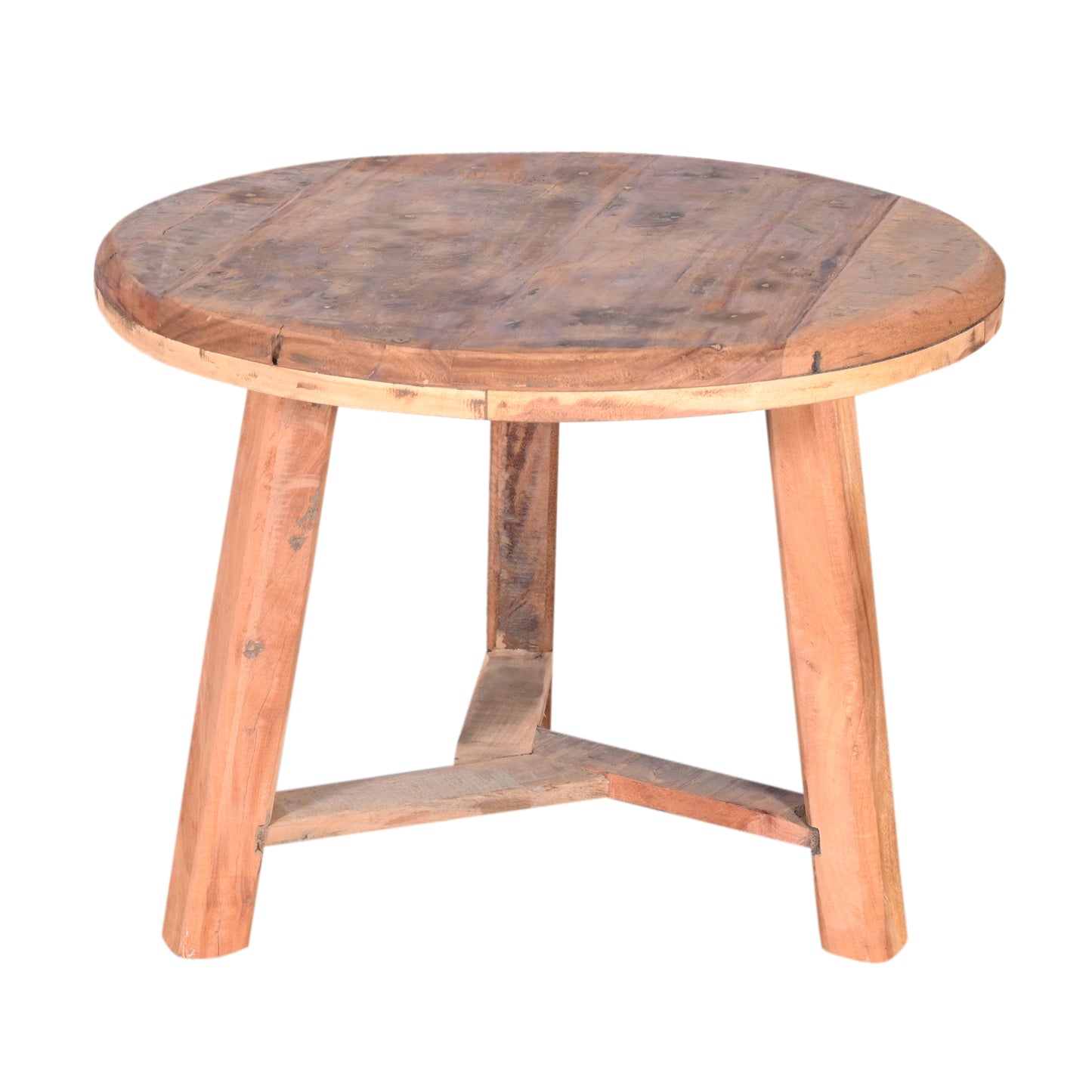 Couchtisch >Pugal< rund aus Altholz 60cm
