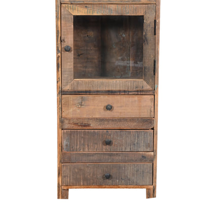 Vitrine aus Altholz