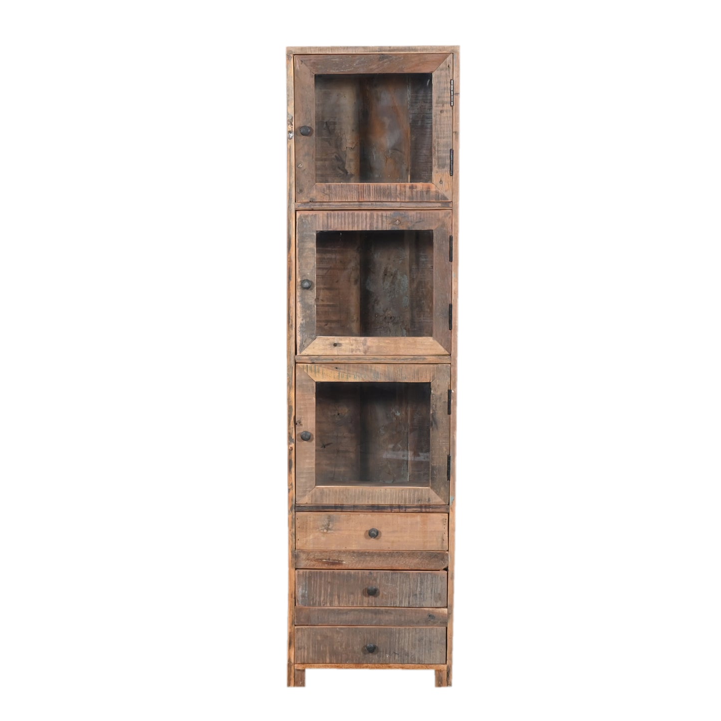 Vitrine aus Altholz