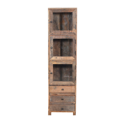 Vitrine aus Altholz