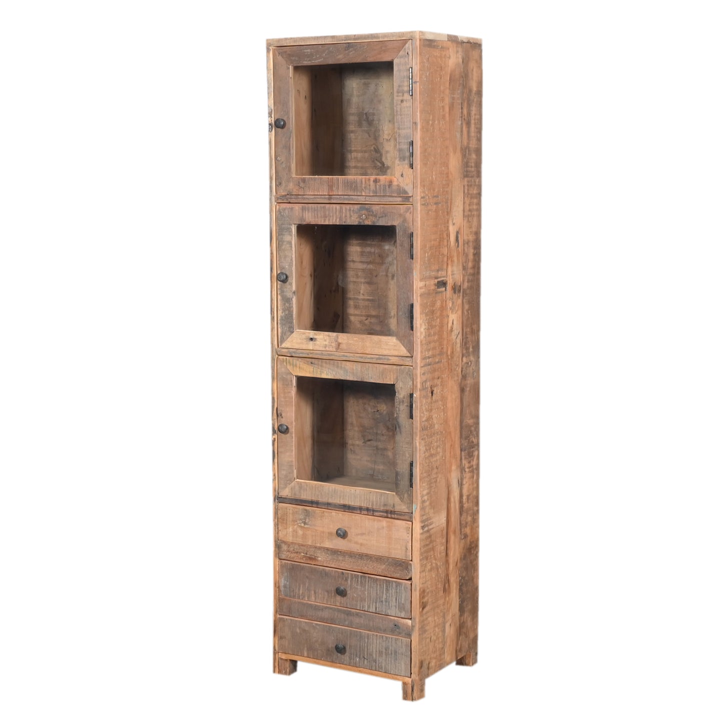 Vitrine aus Altholz