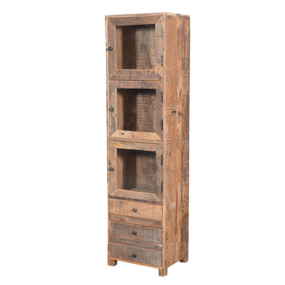 Vitrine aus Altholz