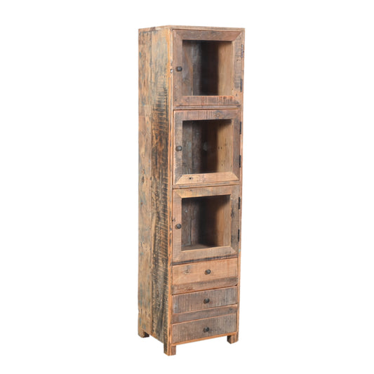 Vitrine aus Altholz