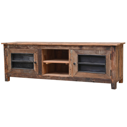TV-Board Bakery aus Recycle Holz - 2 Türen & Regal