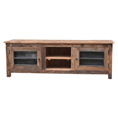TV-Board Bakery aus Recycle Holz - 2 Türen & Regal