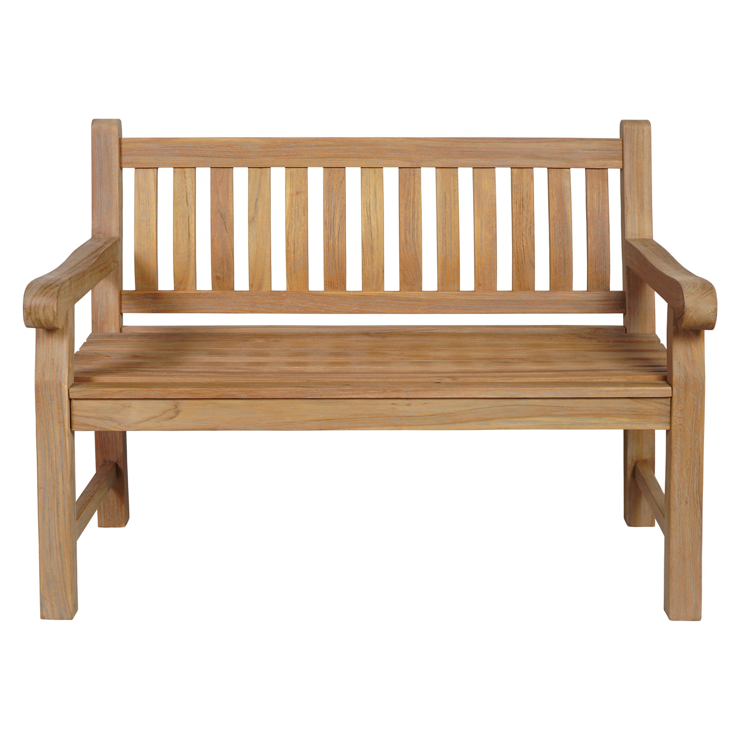 Gartenbank >Jamaica< Teakholz 120cm - Grey Wash
