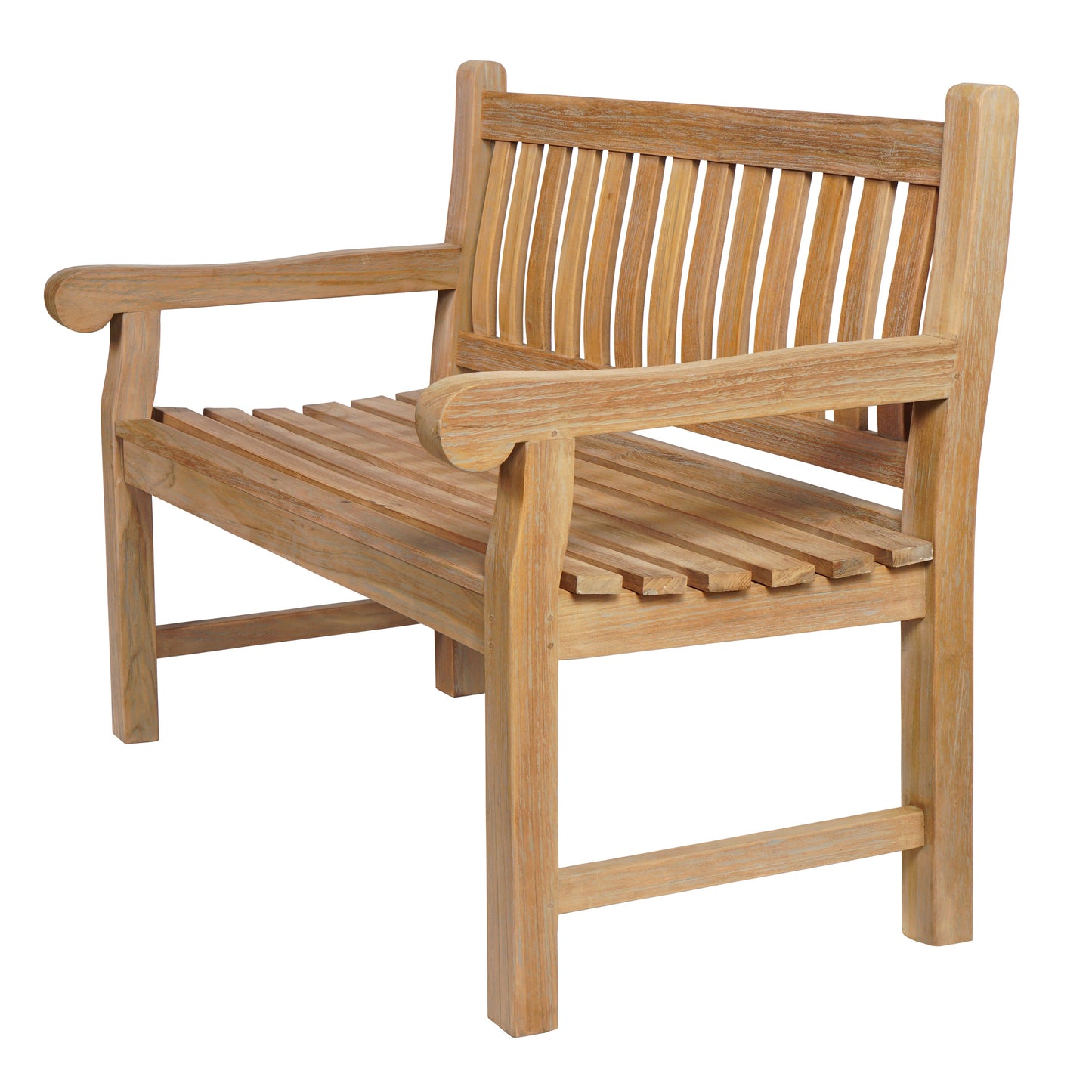 Gartenbank >Jamaica< Teakholz 120cm - Grey Wash