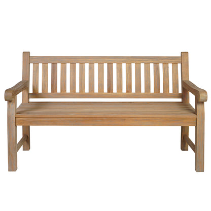 Gartenbank >Jamaica< Teakholz 150cm - Grey Wash