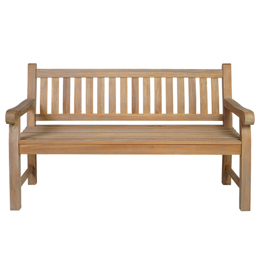 Gartenbank >Jamaica< Teakholz 150cm - Grey Wash