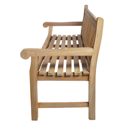 Gartenbank >Jamaica< Teakholz 150cm - Grey Wash