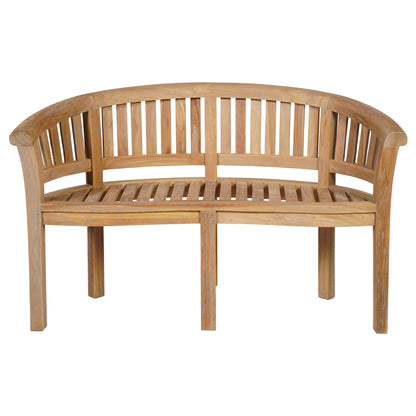 Gartenbank >Peanut< Teakholz in 130cm Breite