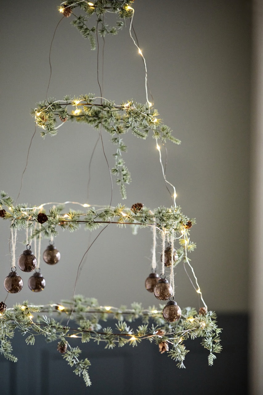 Zederngirlande Deko Weihnachten künstlich mit Zapfen