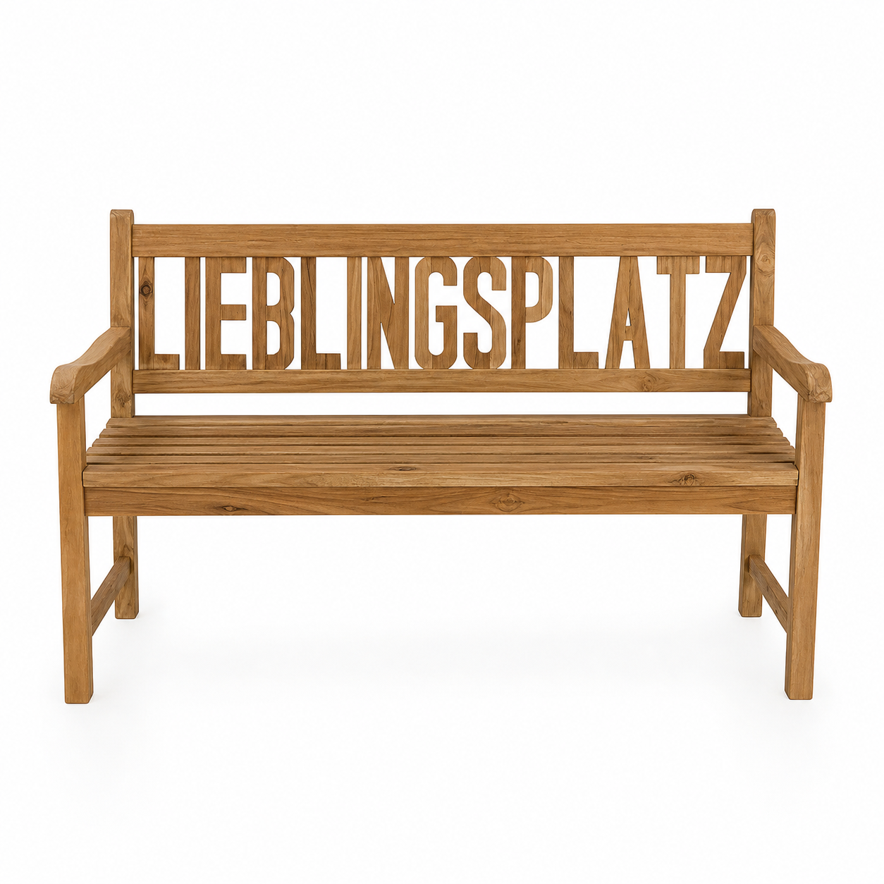 Gartenbank Lieblingsplatz massive Teak Bank 150cm