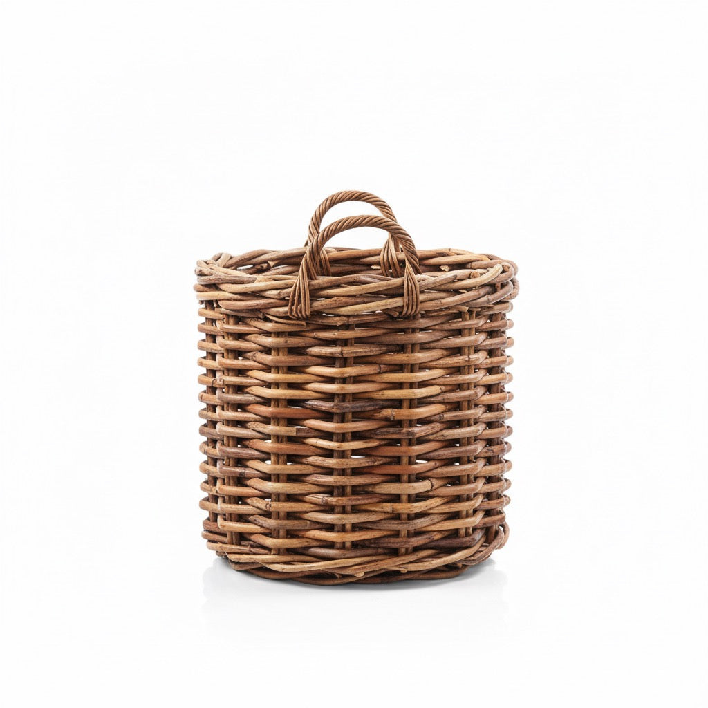 Korb >Botanica< Pflanzkorb aus dickem Rattan rund - 4 Größen