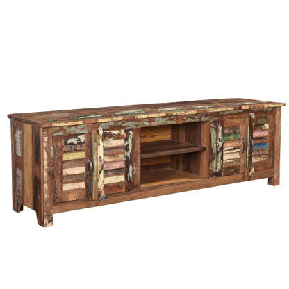 TV-Board >Stripe< aus Altholz 180cm