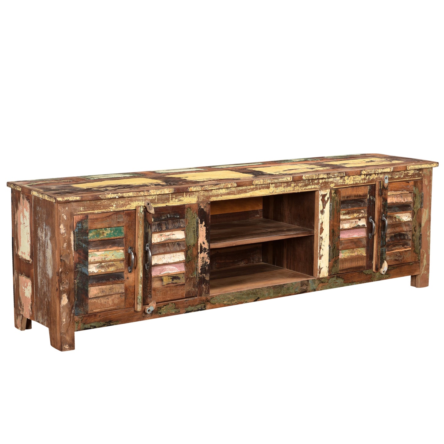 TV-Board >Stripe< aus Altholz 180cm