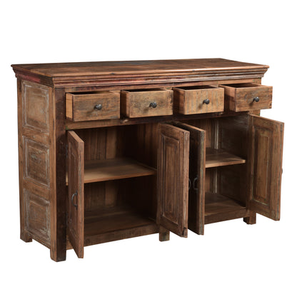 Sideboard mit antiken Türen & 4 Schubladen - 130cm