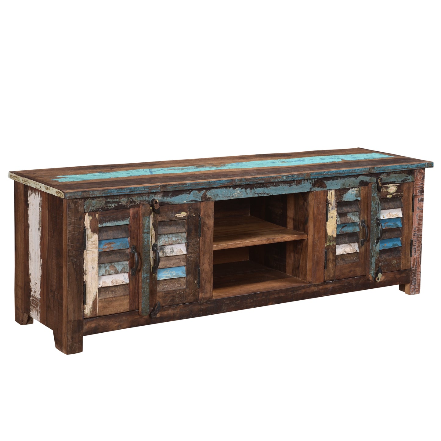 TV-Board >Stripe< aus Altholz 180cm