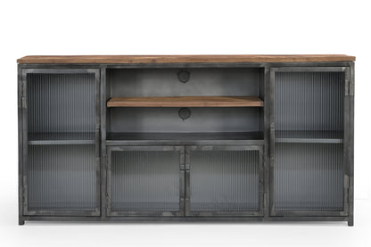 Sideboard >St. Louis< aus Metall & recycle Holz