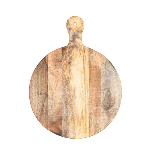 Schneidebrett rund aus Mangoholz 30cm
