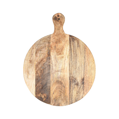 Schneidebrett rund aus Mangoholz 40cm