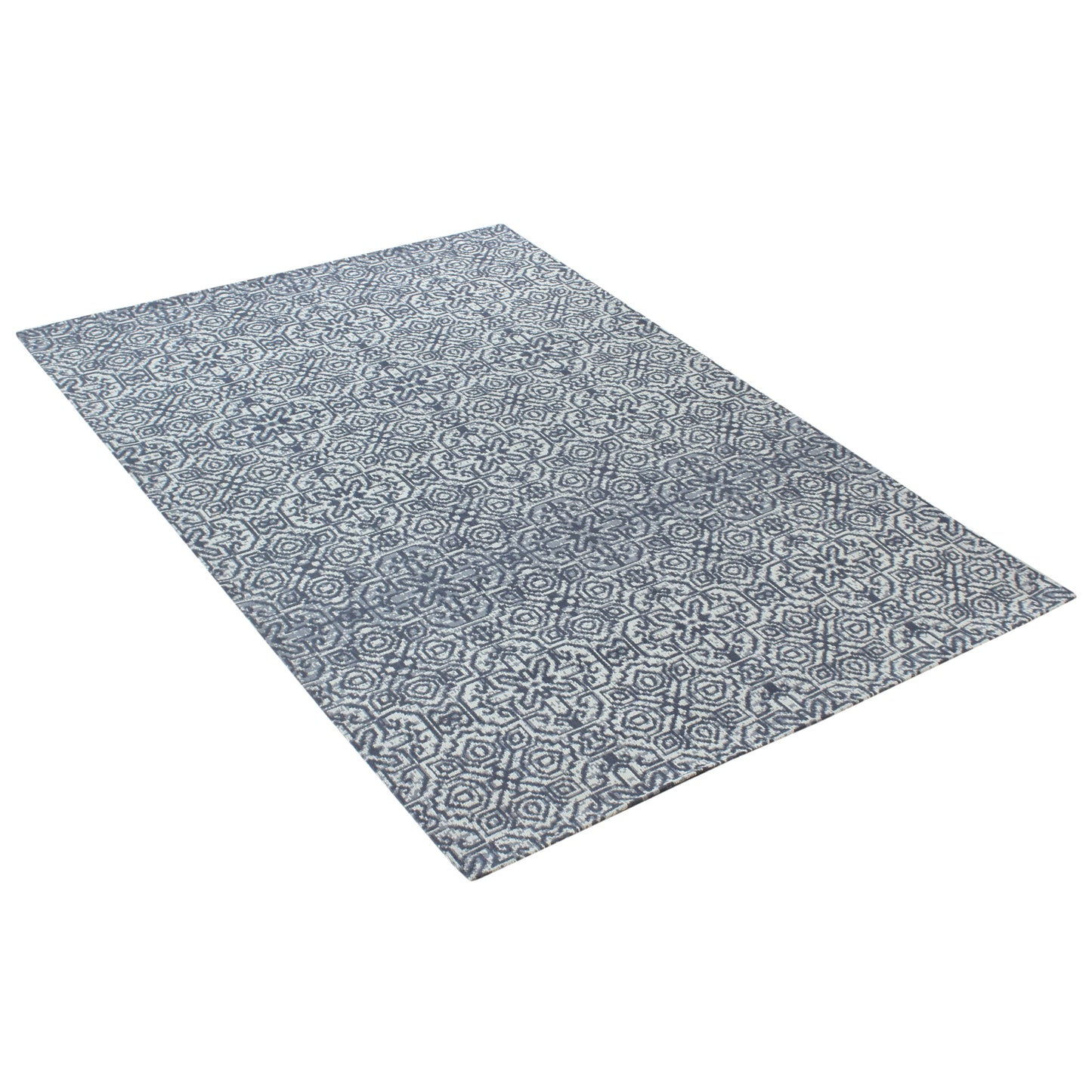 Teppich gewebt >Bangal< blau 120x180cm