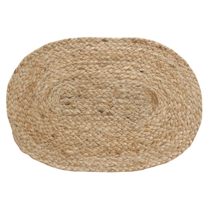 Tischset Platzset aus Jute oval natur 45x35cm