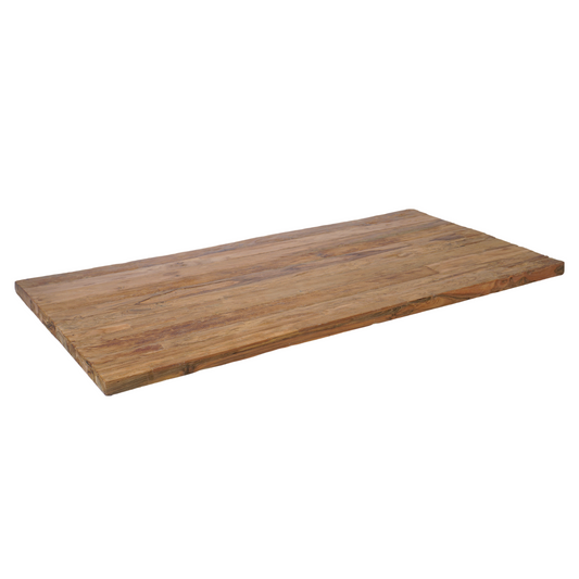 Tischplatte Recycle Teak massives Teakholz - versch. Größen