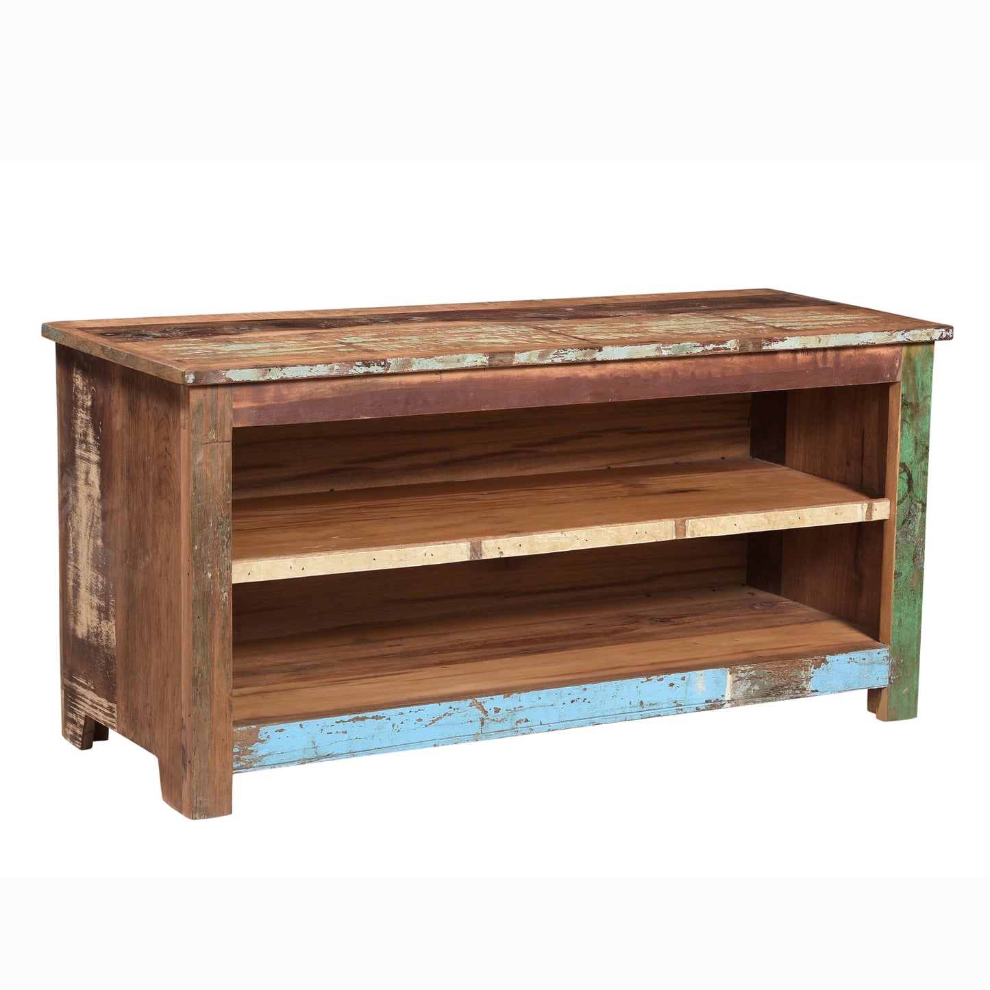 Regal >Stripe< aus Altholz TV-Board - 120cm breit