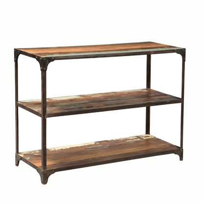 Regal >Storage< aus Altholz und Metall - 3 Regalböden