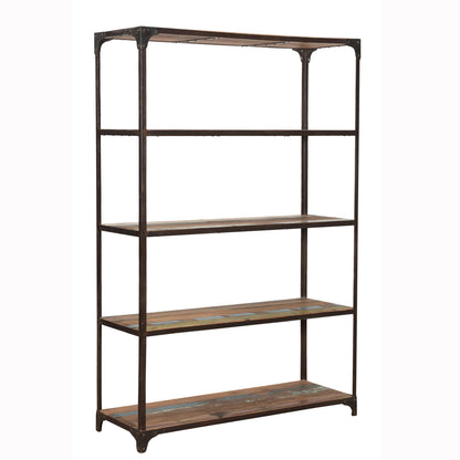 Regal >Storage< aus Altholz und Metall - 5 Regalböden