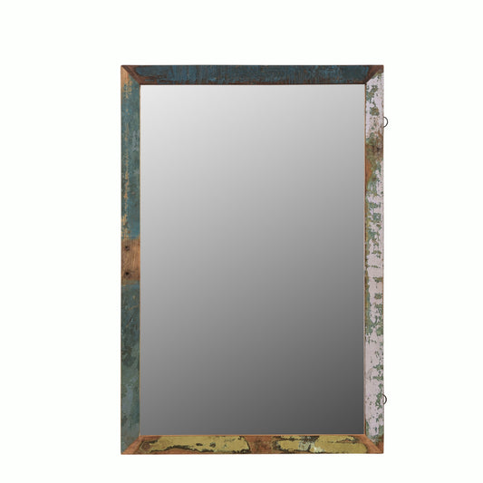 Spiegel 40x60cm aus Altholz mit Farbe