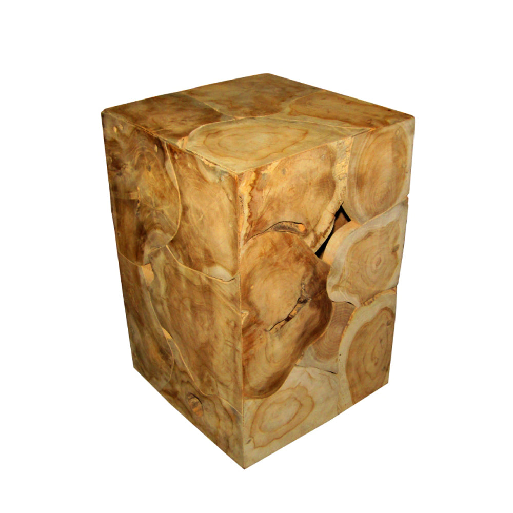 Hocker aus Teak Wurzelholz Beistelltisch Couchtisch - versch. Größen