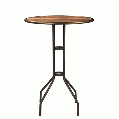 Bartisch >Paris< aus Altholz mit Metall - rund 80cm
