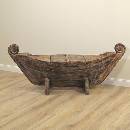 Bootsbank >Sailor< Gartenbank Boot Teakholz - versch. Größen & Farben
