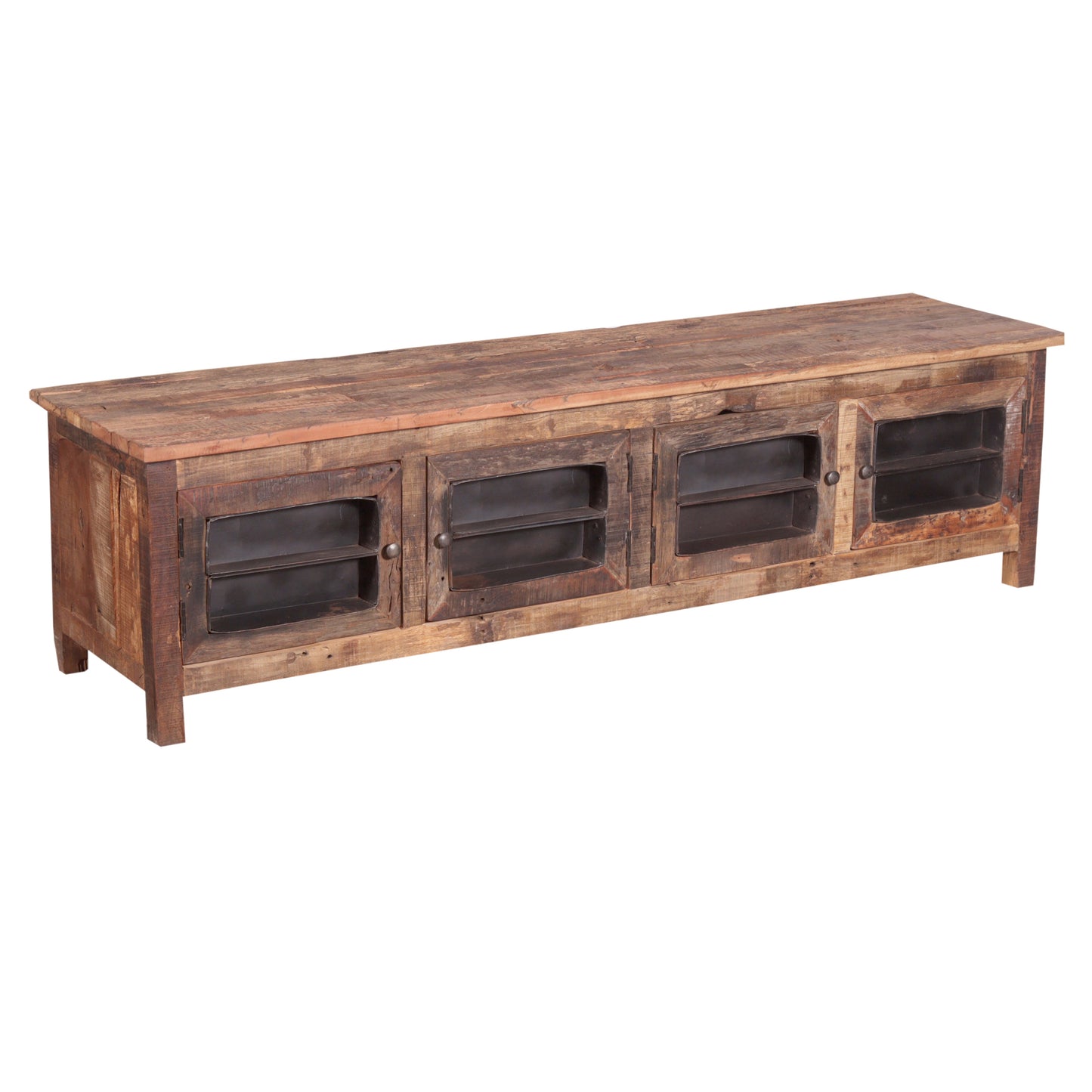 TV-Board >Bakery< aus Recycle Holz - 4 Türen