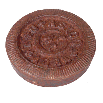 Vintage Eisengewicht Gusseisen aus Indien als Untersetzer - Unikate