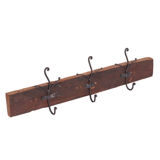 Garderobe aus Altholz mit 3 Haken - Unikate