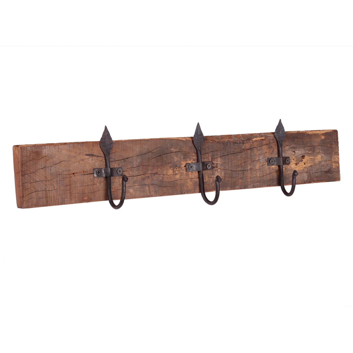 Garderobe aus Altholz mit 3 Haken - Unikate