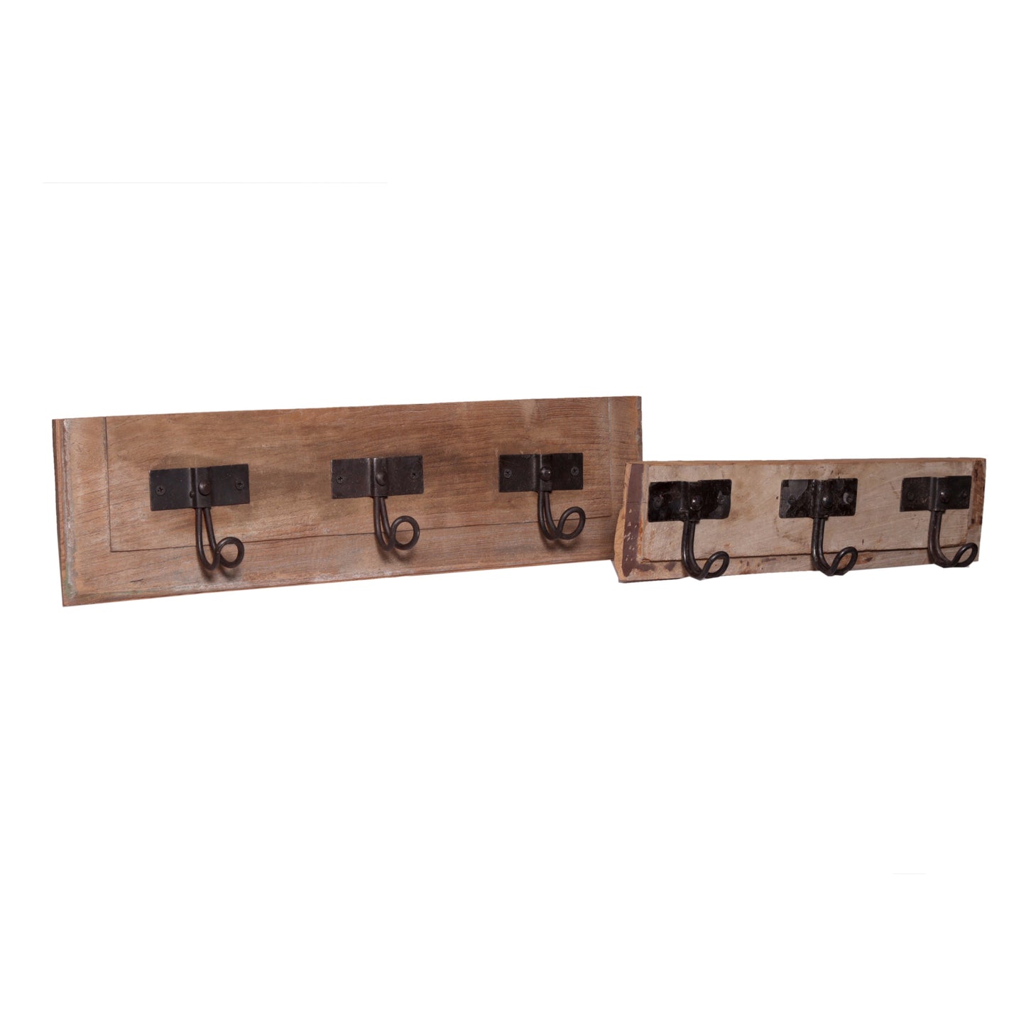 Garderobe aus Altholz mit Farbe - 3 Haken - Unikate